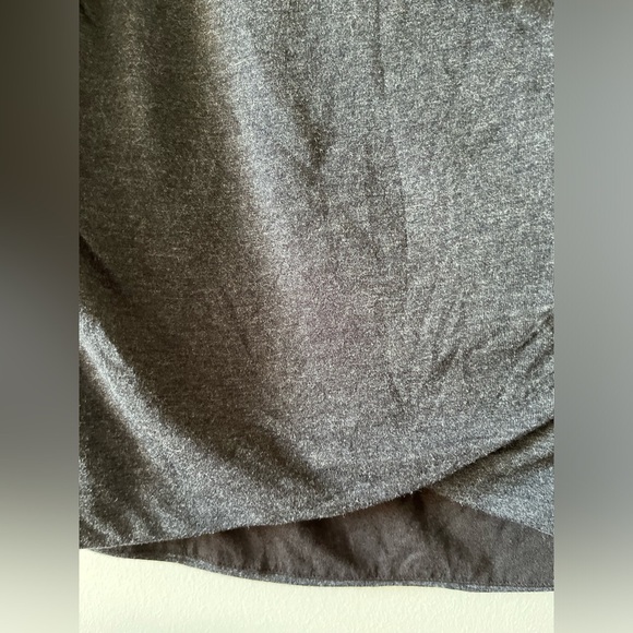 NWT Bella Luxx SHIRRED Cross Black Heather Skirt - Picture 6 of 8